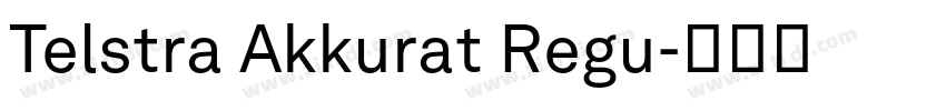 Telstra Akkurat Regu字体转换